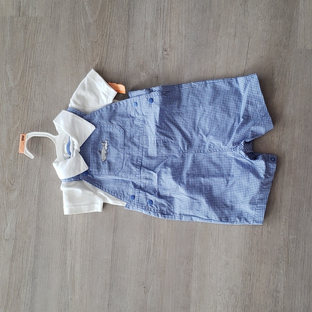 Baby Boy's Overall Shorts Set Size 9 Months